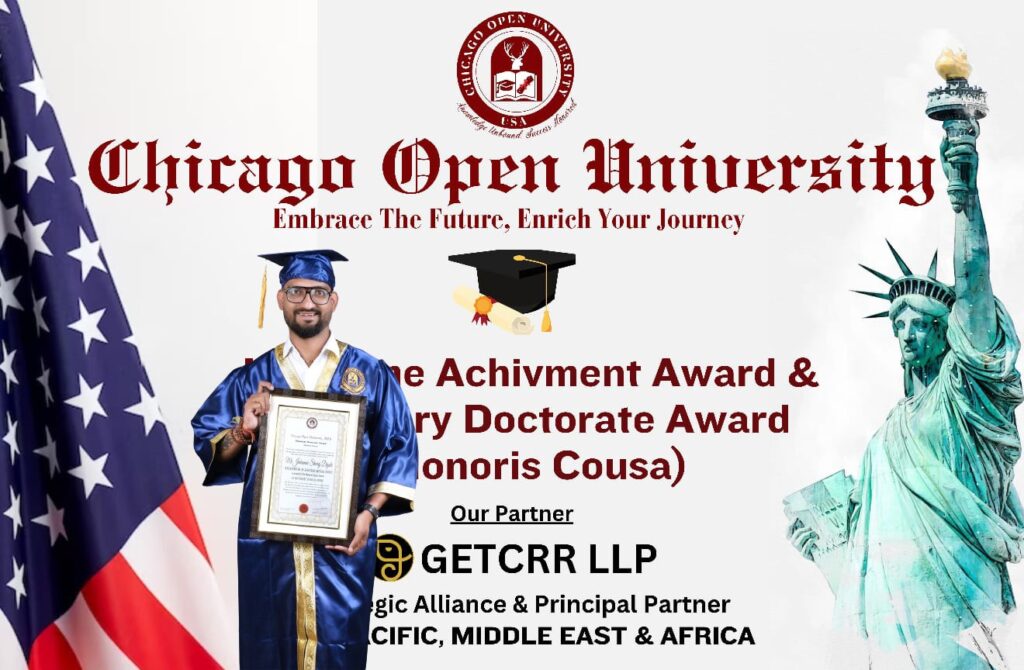 Homorary Doctorate Awards chicago open university