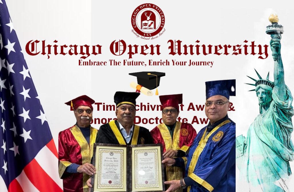Homorary Doctorate Awards chicago open university